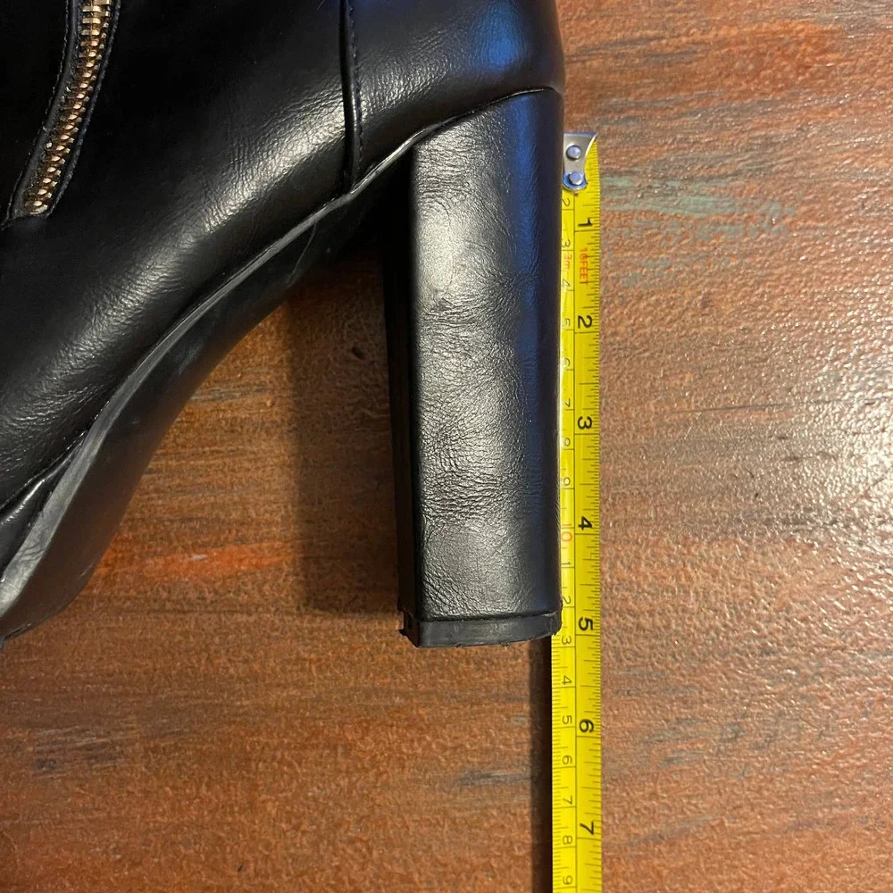 ShoeDazzle High Heels Ankle Boots Sz 9 - Picture 8 of 10